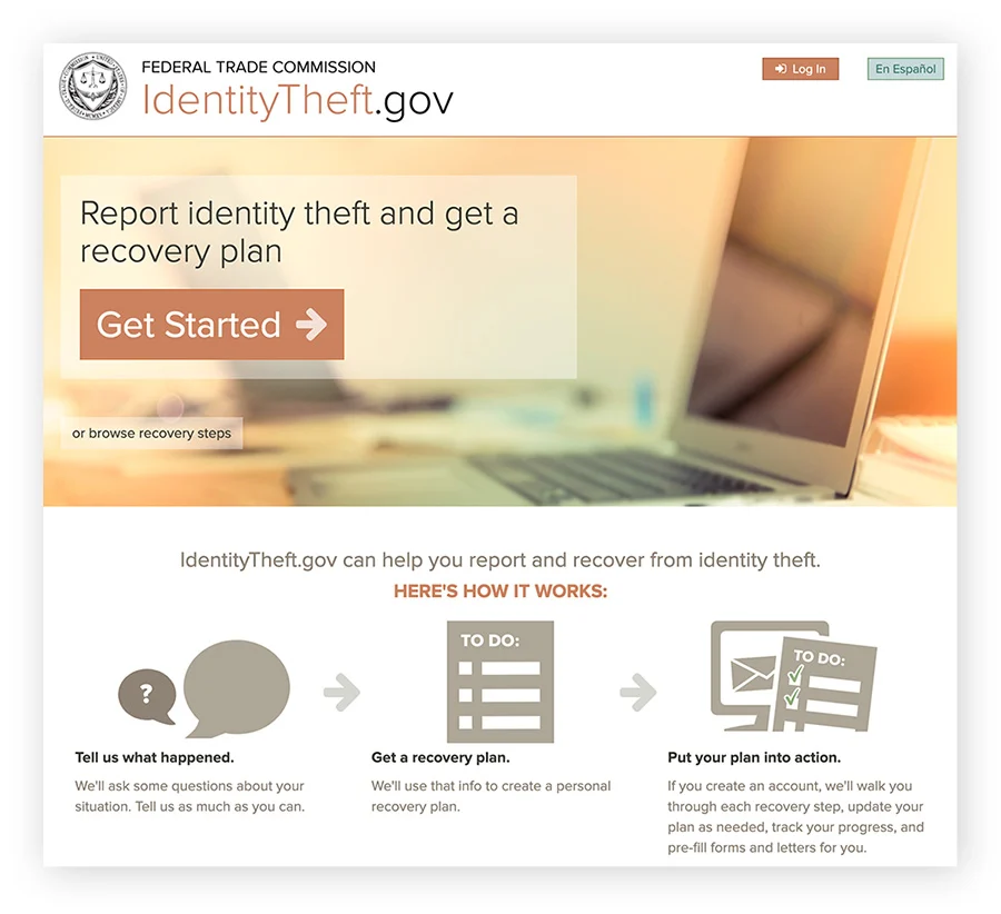 如果您的社会安全号码被盗，请立即在 identitytheft.gov上报告。